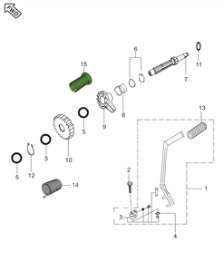 Демпфер кик стартера Bajaj Boxer 125-150 DD101097 фото
