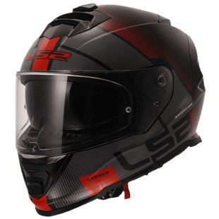 Мотошолом LS2 FF800 Storm 2 Epic Gloss Black Red (M) 168003532M фото
