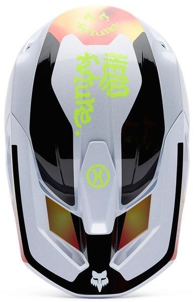 Шолом FOX V1 Helmet - HELLO FUTURE [White], L 33530-008-L фото