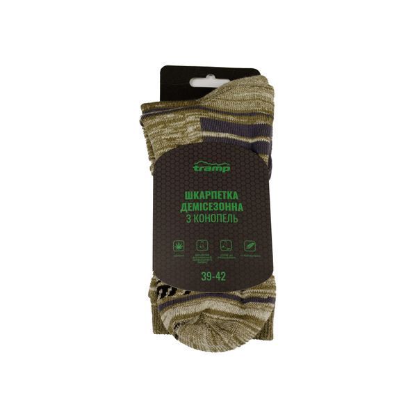 Шкарпетки демісезонні Tramp з конопель UTRUS-006-melange, 39/42 UTRUS-006-melange-39/42 фото