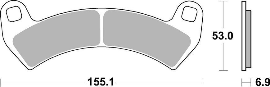 Гальмівні колодки SBS Sport Brake Pads, Sinter/Carbon 954SI фото