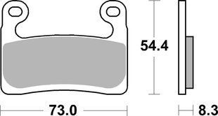 Гальмівні колодки SBS Dynamic Concept Front Brake Pads, High-Tech Sintered 960DS-1 фото