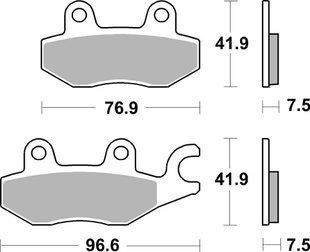 Гальмівні колодки SBS Performance Front Brake Pads, Sinter 955HS фото