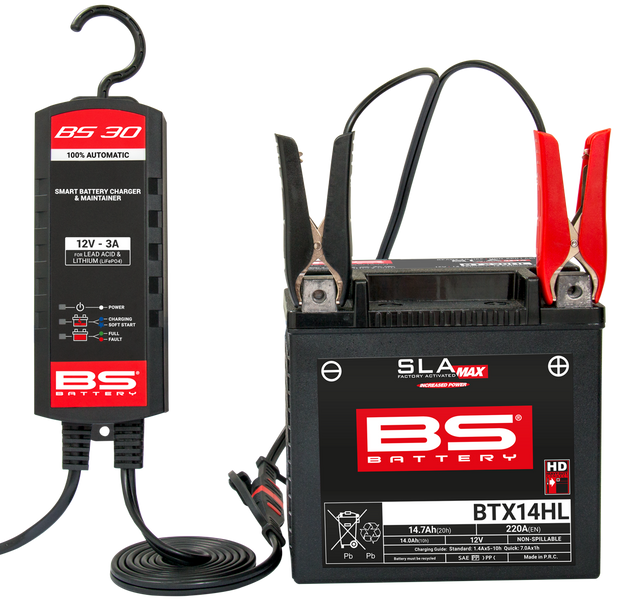 Зарядний пристрій BS Battery BS30 - SMART CHARGER 12V 3A 700566 фото