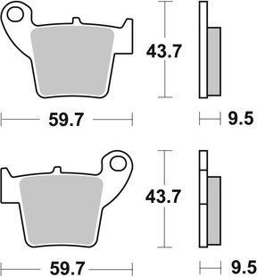 Гальмівні колодки SBS Standard Brake Pads, Ceramic 777HF фото