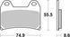 Гальмівні колодки SBS Performance Front Brake Pads, Sinter 706HS фото 1
