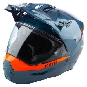 Мотошлем KLIM X1 Alpha ECE/DOT LG Gloss Concept Petrol - Strike Orange L 3550-000-140-007 фото