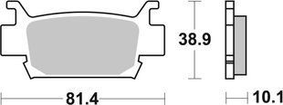 Гальмівні колодки SBS Sport Brake Pads, Sinter/Carbon 829SI фото