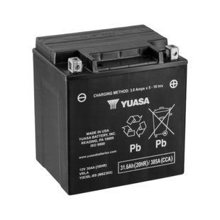 Мото аккумулятор Yuasa 12V 31.6Ah High Performance MF VRLA Battery AGM YIX30L-BS(сухозаряжений) YIX30L-BS фото