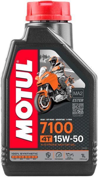 Масло моторне MOTUL 7100 4T SAE 15W50 (1L) 104298 фото