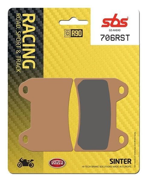 Гальмівні колодки SBS Track Days Front Brake Pads, Sinter 706RST фото