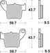 Тормозные колодки SBS Racing Brake Pads, EVO Sinter/Sinter 777RSI фото 1