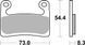 Гальмівні колодки SBS Performance Front Brake Pads, Sinter 960HS фото 1