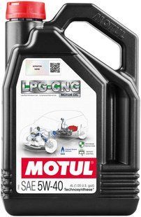 Масло моторное MOTUL LPG-CNG SAE 5W40 (4L) 110669 фото