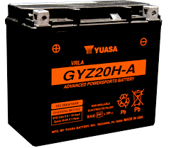 Мото аккумулятор Yuasa 12V 21,1Ah High Performance MF VRLA Battery GYZ20H GYZ20H фото