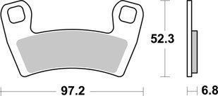 Тормозные колодки SBS Upgrade Brake Pads, EVO Sinter/Sinter 970PSI фото