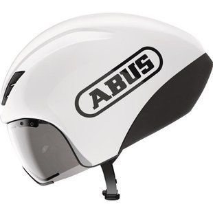 Велошолом спортивний ABUS GAMECHANGER TT 1.1 shiny white S 943355 фото