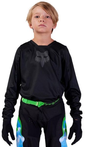 Детская джерси FOX 180 Youth Jersey - BLACKOUT [Black], YL 31430-021-YL фото