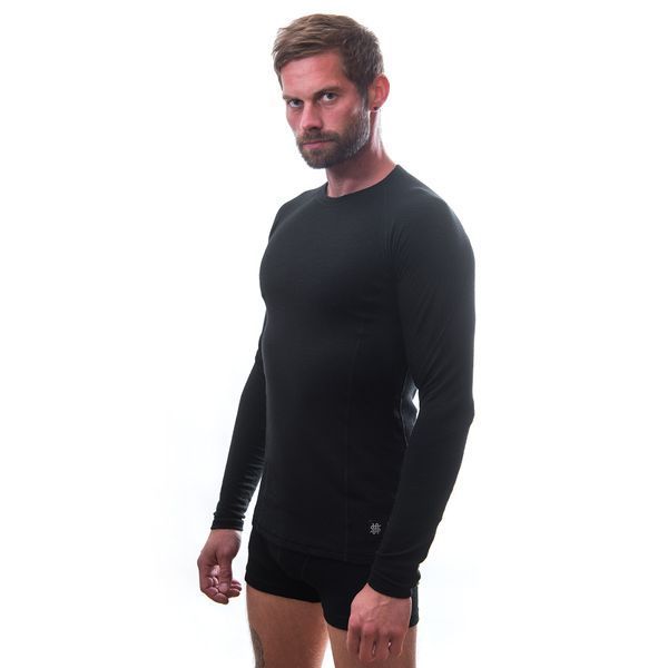 Термофутболка чоловіча Sensor Merino DF LS black 15100021, SM11M-black-L SM11M-black-L фото