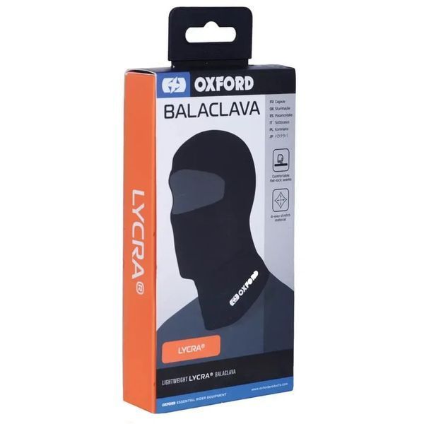 Балаклава (підшоломник) Oxford Balaclava Lycra Blk CA005 фото