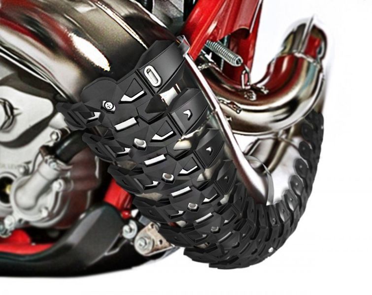Захист резонатора Polisport Armadillo Pipe Guard [Black], 2T 8469200001 фото