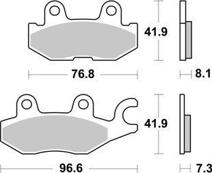 Тормозные колодки SBS Sport Brake Pads, Sinter/Carbon 973SI фото
