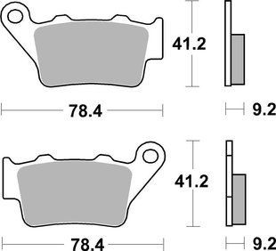 Гальмівні колодки SBS Sport Brake Pads, Sinter/Carbon 675SI фото