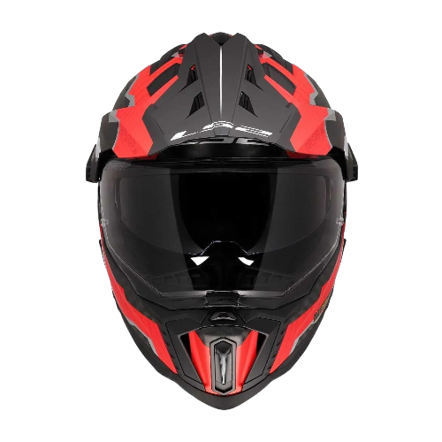 Мотошлем LS2 MX701 Explorer C Trick White Red S 467016531S фото