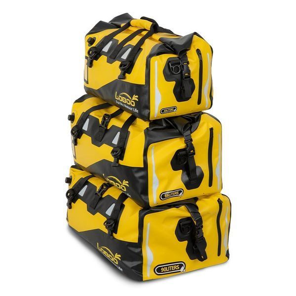 Мото сумка Loboo PVC Tail Bag 66л жовта BWB66P02YL фото