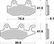 Тормозные колодки SBS Sport Brake Pads, Sinter/Carbon 973SI фото 1