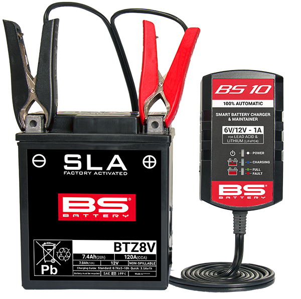 Зарядний пристрій BS Battery BS 10 - SMART CHARGER 6V/12V 1A 700516 фото