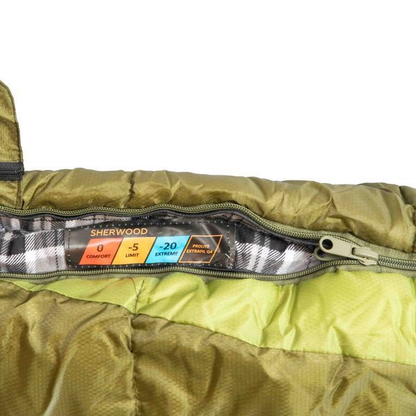 Спальний мішок Tramp Sherwood Long ковдра лівий dark-olive/grey 230/100 UTRS-054L UTRS-054L-L фото