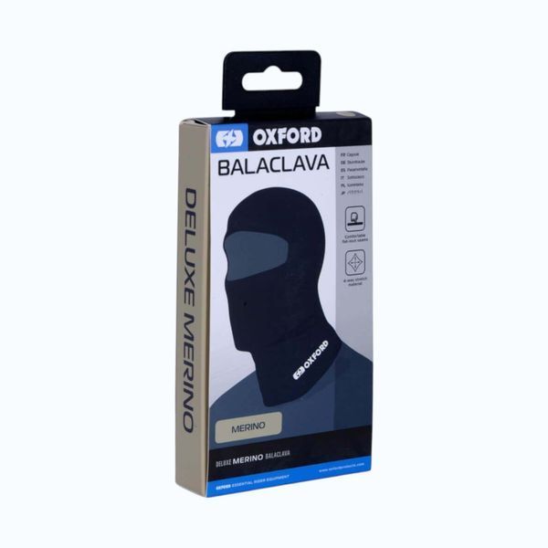 Балаклава (підшоломник) Oxford Deluxe Balaclava Merino Blk CA030 фото