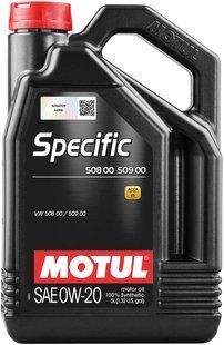 Масло моторное MOTUL Specific 508 00 509 00 SAE 0W20 (5L) 107384 фото