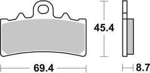 Гальмівні колодки SBS Standard Brake Pads, Ceramic 877HF фото