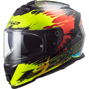 Мотошолом LS2 FF800 Storm Drop Black Yellow Red (XL) 108003154XL фото