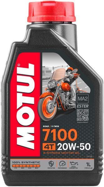 Масло моторне MOTUL 7100 4T SAE 20W50 (1L) 104103 фото