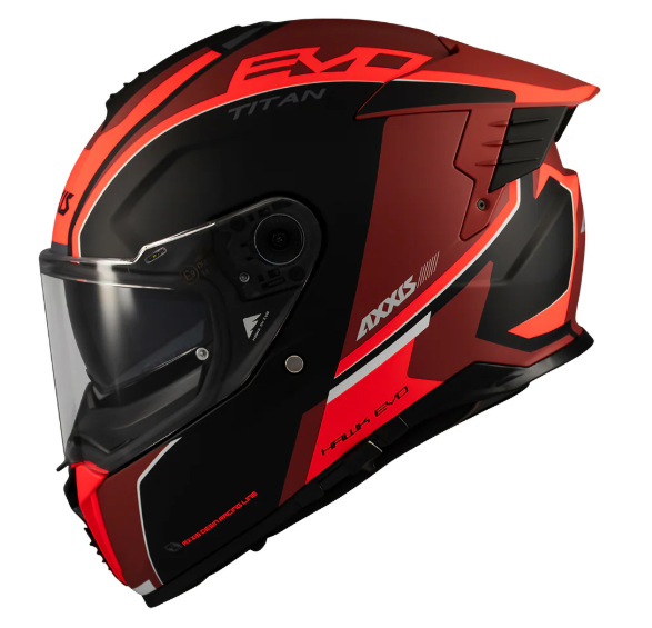 Мотошолом AXXIS HAWK SV EVO Titan B5 Matt Red L 4321B081536 фото