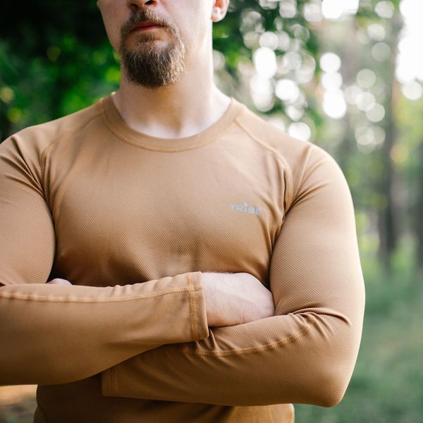 Футболка Tribe Coolpass LS T-KI-0007-coyote, 3XL T-KI-0007-coyote-3XL фото