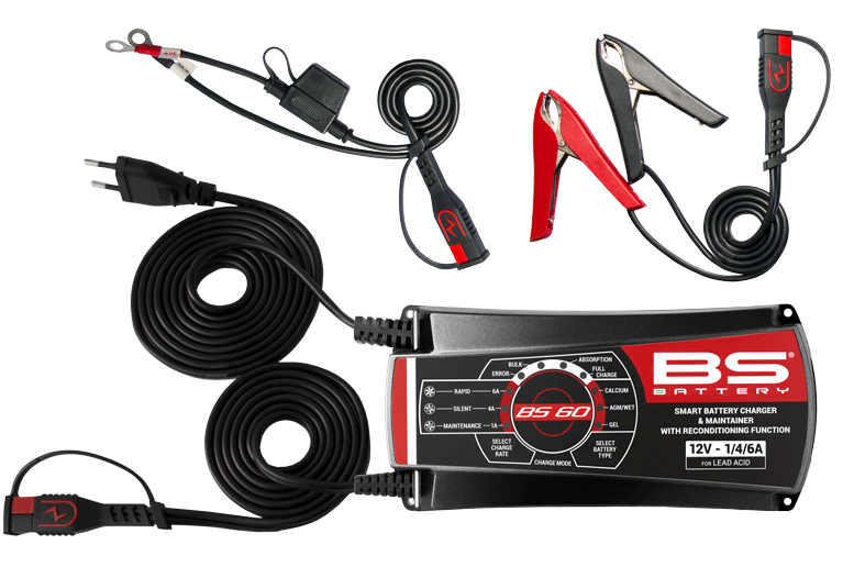 Зарядний пристрій BS Battery BS60 - PRO SMART CHARGER 12V 1A/4A/6A 700532 фото
