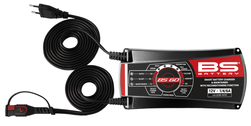 Зарядний пристрій BS Battery BS60 - PRO SMART CHARGER 12V 1A/4A/6A 700532 фото
