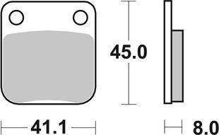 Тормозные колодки SBS Sport Brake Pads, Sinter/Carbon 536SI фото