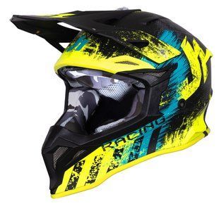 Мотошлем Just1 J39 Storm Blue Fluo Yellow Black Matt (L) 606004029100905 фото