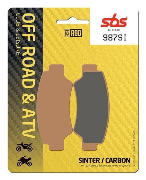 Гальмівні колодки SBS Sport Brake Pads, Sinter/Carbon 987SI фото