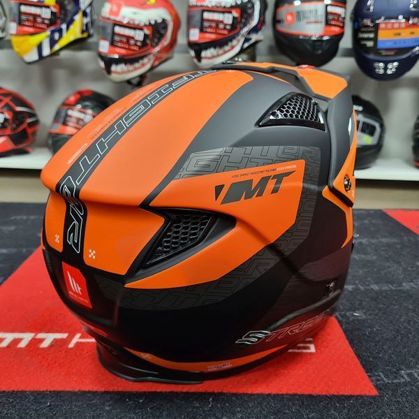 Мотошлем MT STREETFIGHTER SV S Totem B4 Matt Orange ECE2206 XS 000002626_5 фото