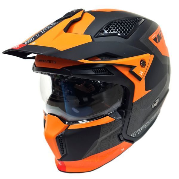 Мотошлем MT STREETFIGHTER SV S Totem B4 Matt Orange ECE2206 XS 000002626_5 фото
