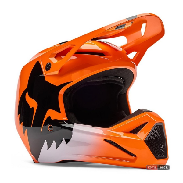 Шлем FOX V1 Helmet - SHIELD [Flo Orange], M 36385-824-M фото