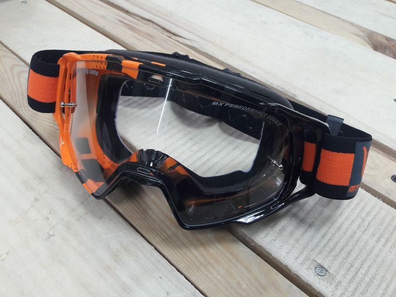 Мотоочки MT Goggles Mx Evo Stripes Black/Orange 000000721 фото