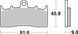 Гальмівні колодки SBS Upgrade Front Brake Pads, EVO Sinter 778SP фото 1