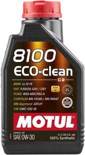 Масло моторное MOTUL 8100 Eco-clean SAE 0W30 (1L) 102888 фото
